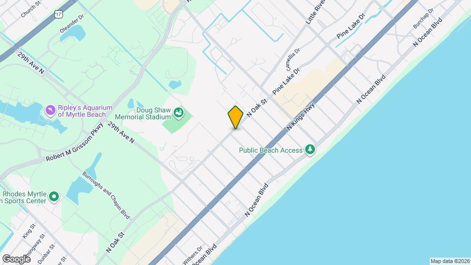 3400 N Oak St Mapa y Detalles de la Ubicación