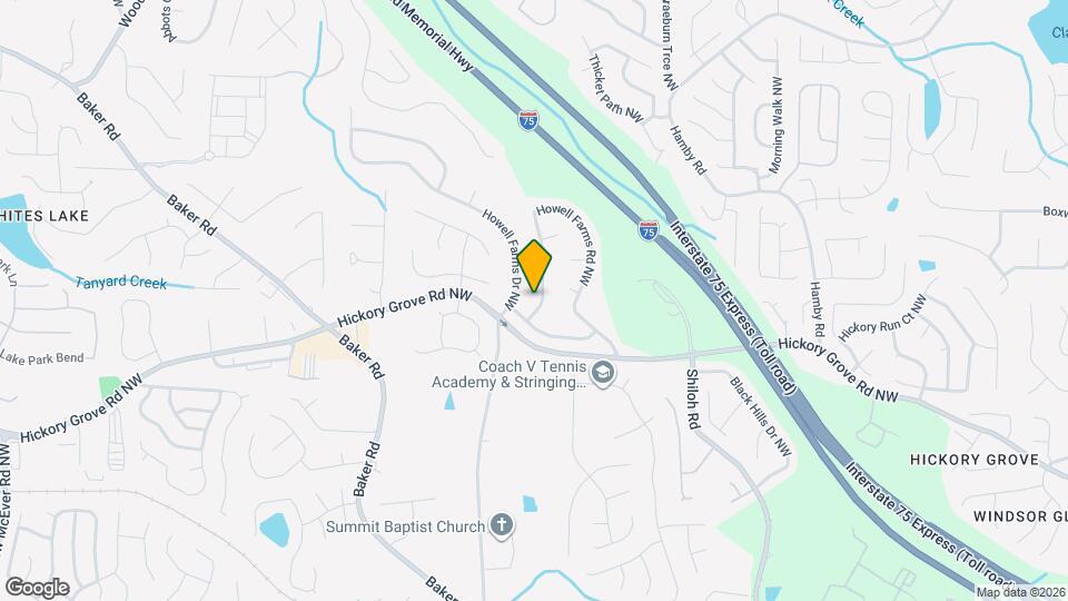 4505 Howell Farms Rd NW Map and Location Details