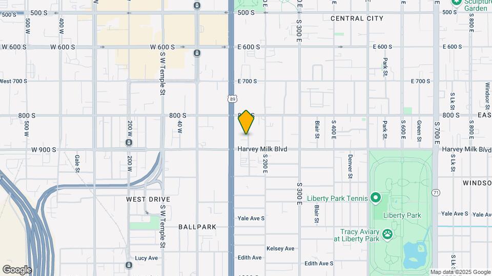 858 S Edison St Map and Location Details