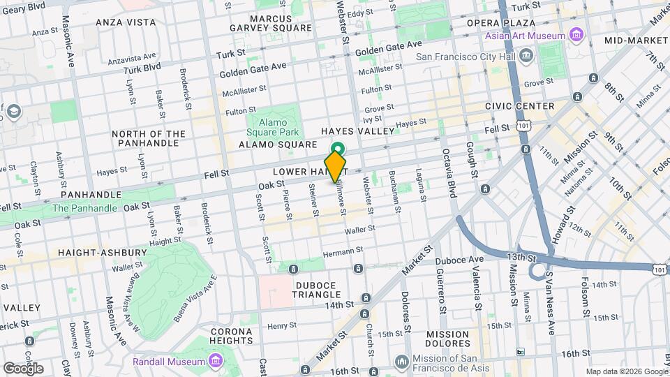 415 Fillmore St Map and Location Details