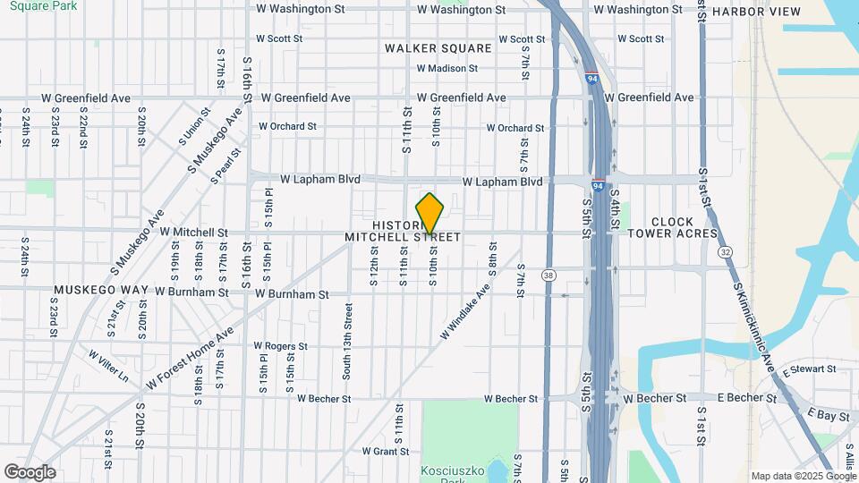 1003 W Historic Mitchell St Map and Location Details