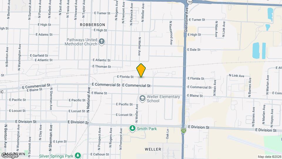 1818 N Weller Ave Map and Location Details