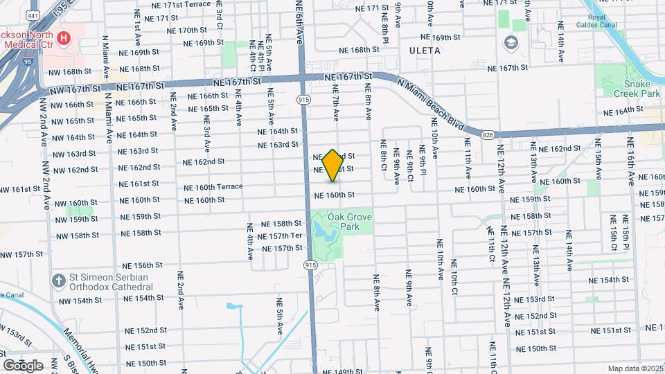 680 NE 160th Terrace Map and Location Details