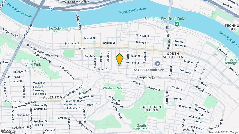 171 S 17th St Map and Location Details