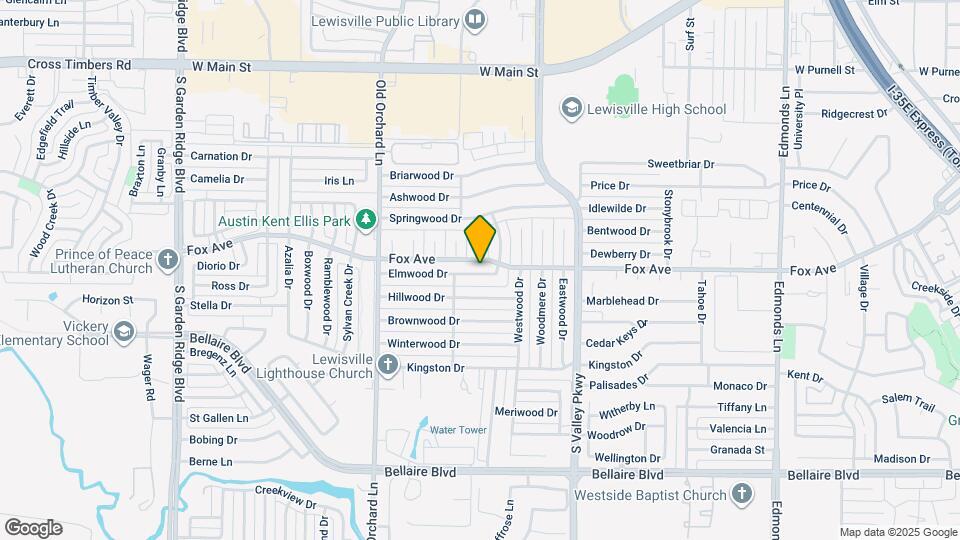 1043 Elmwood Dr Map and Location Details