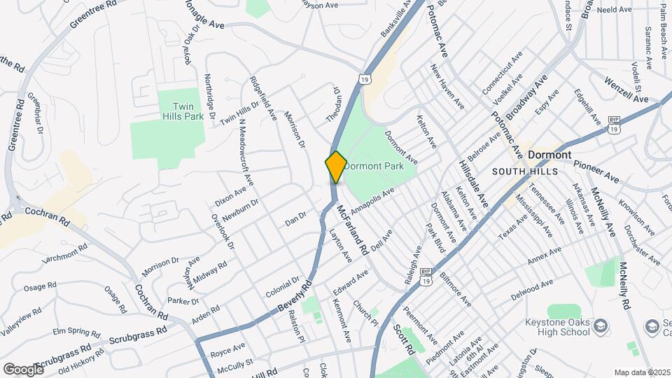 1644 McFarland Rd Mapa y Detalles de la Ubicación