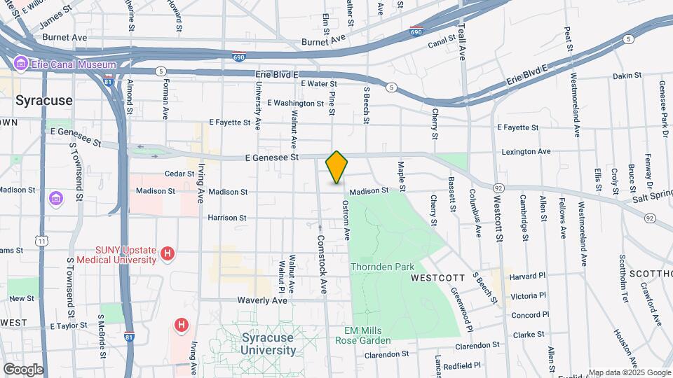 1107 Madison St Map and Location Details