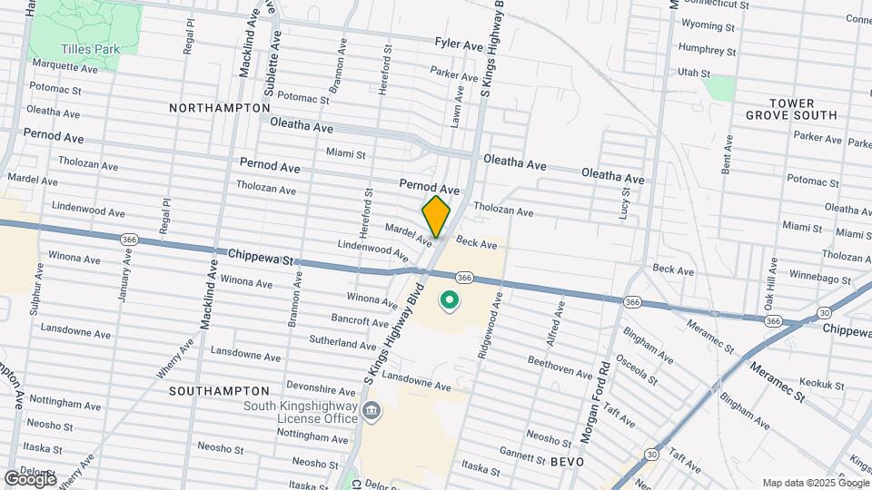 3725 S Kings Highway Blvd Map and Location Details