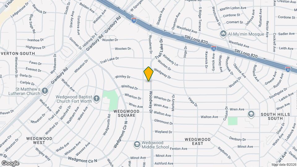 5454 Woodway Dr Map and Location Details