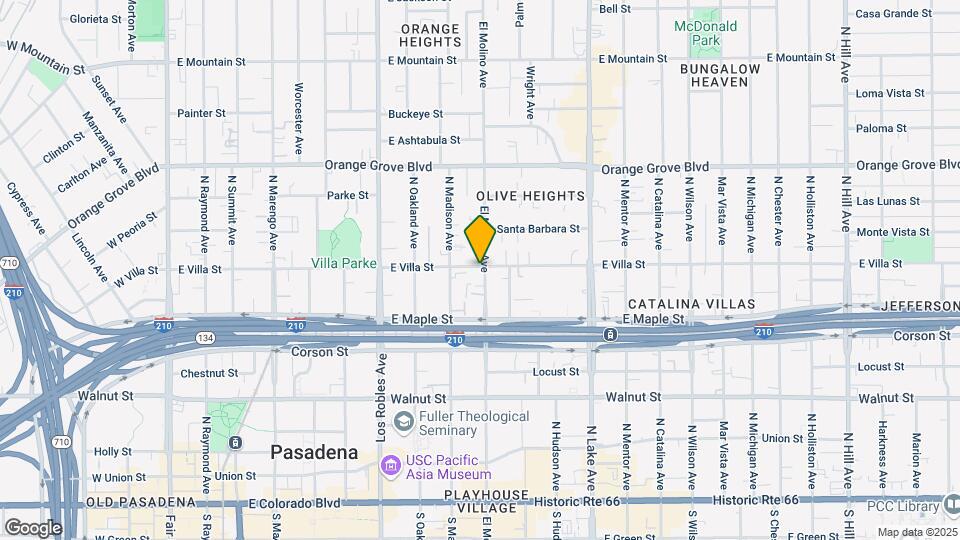 471 N El Molino Ave Map and Location Details