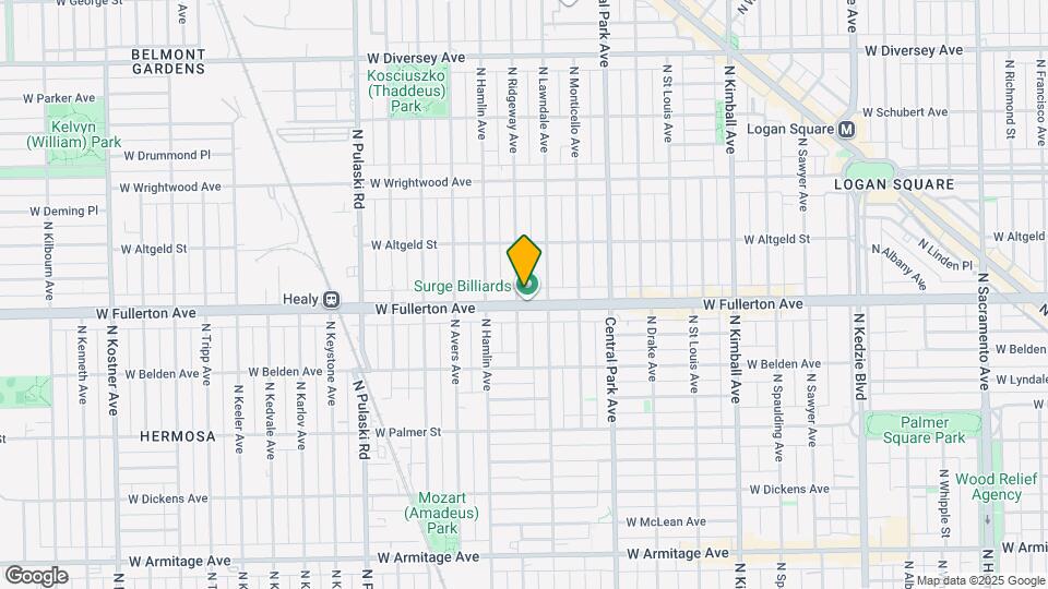 3718 W Fullerton Ave Map and Location Details