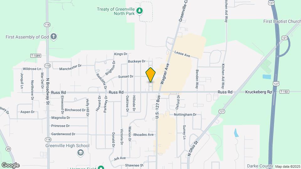 1321 N Chippewa Dr Map and Location Details