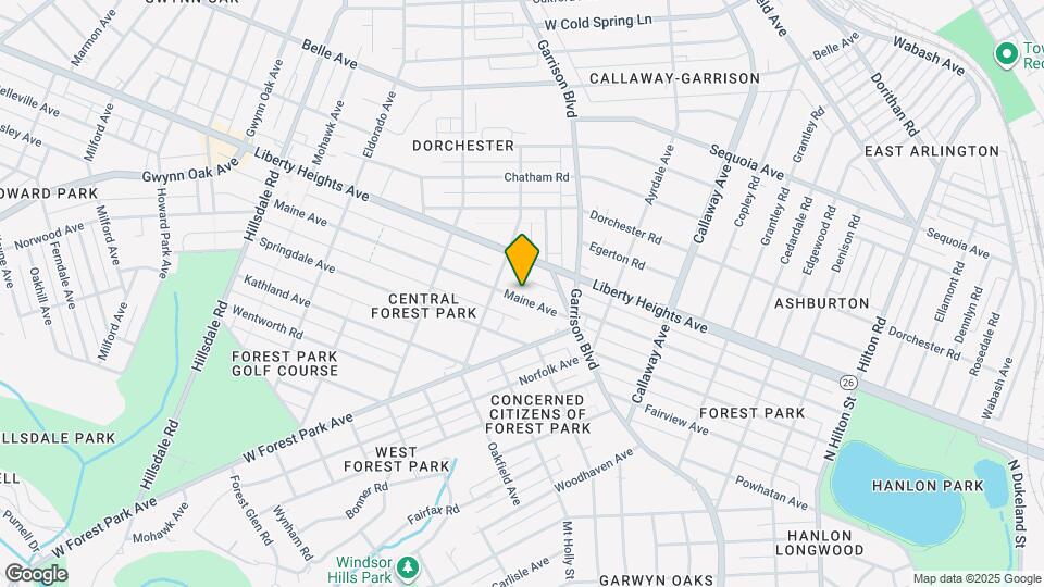 3914 Maine Ave, Unit 3rd Floor Mapa y Detalles de la Ubicación