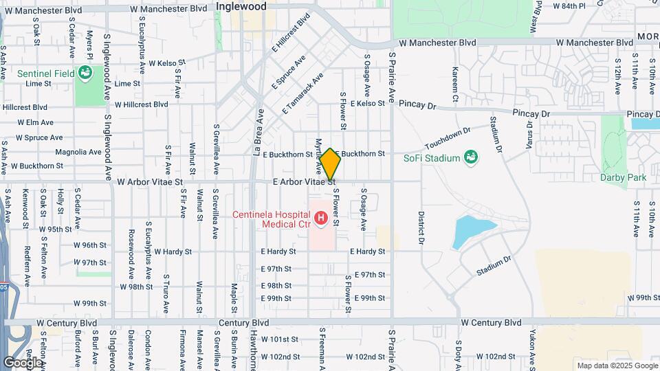530 E Arbor Vitae St Map and Location Details