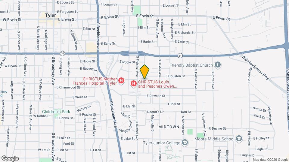 1118 Woodley St Map and Location Details