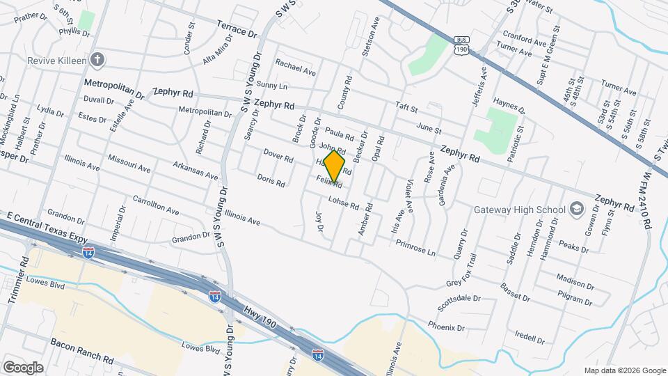 2504 Felix Rd Map and Location Details