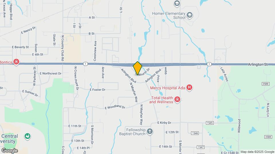 2501 Oakhurst Dr Map and Location Details