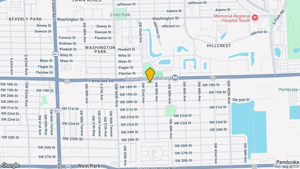 5021 SW 18th St-Unit -B Mapa y Detalles de la Ubicación