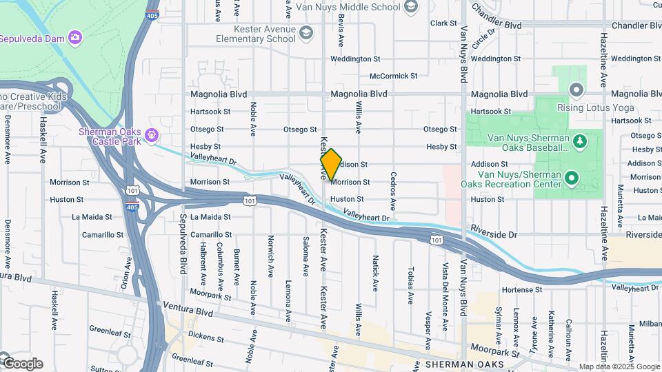 4924 Kester Ave, Unit 1 Map and Location Details