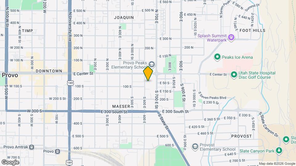 95 S 600 E, Unit Unit 1 Map and Location Details