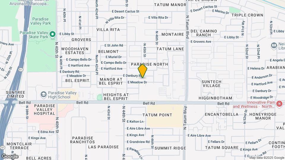 4520 E Meadow Dr Map and Location Details