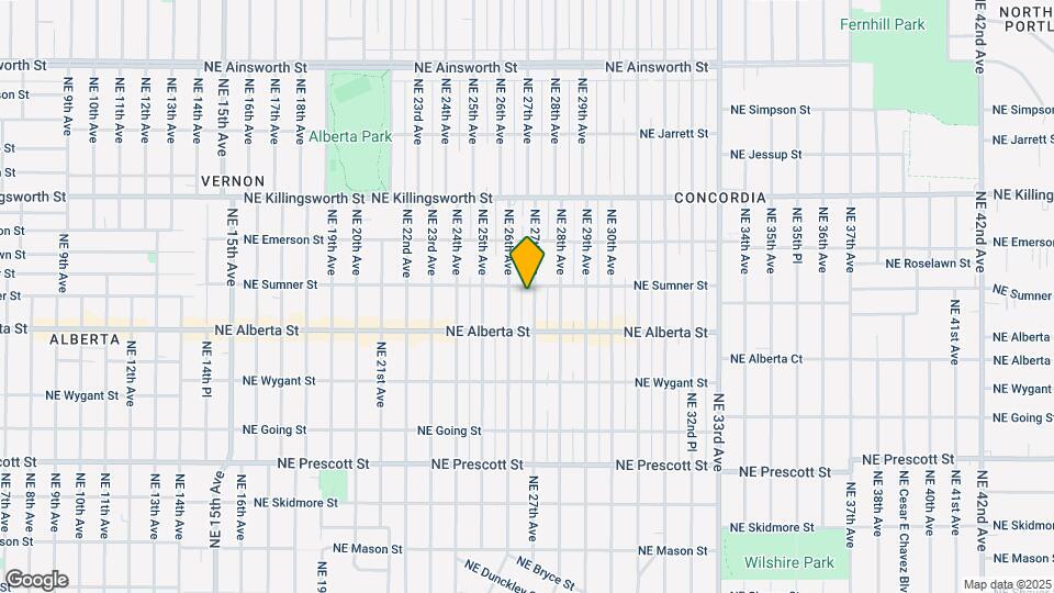 5119 NE 27th Ave Map and Location Details