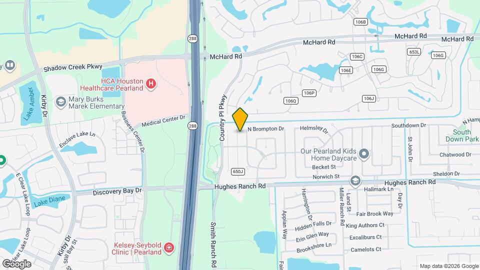 1019 W Brompton Dr Map and Location Details