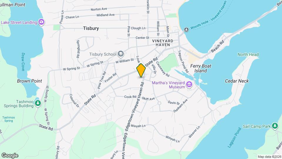 43 Edgartown Rd Map and Location Details