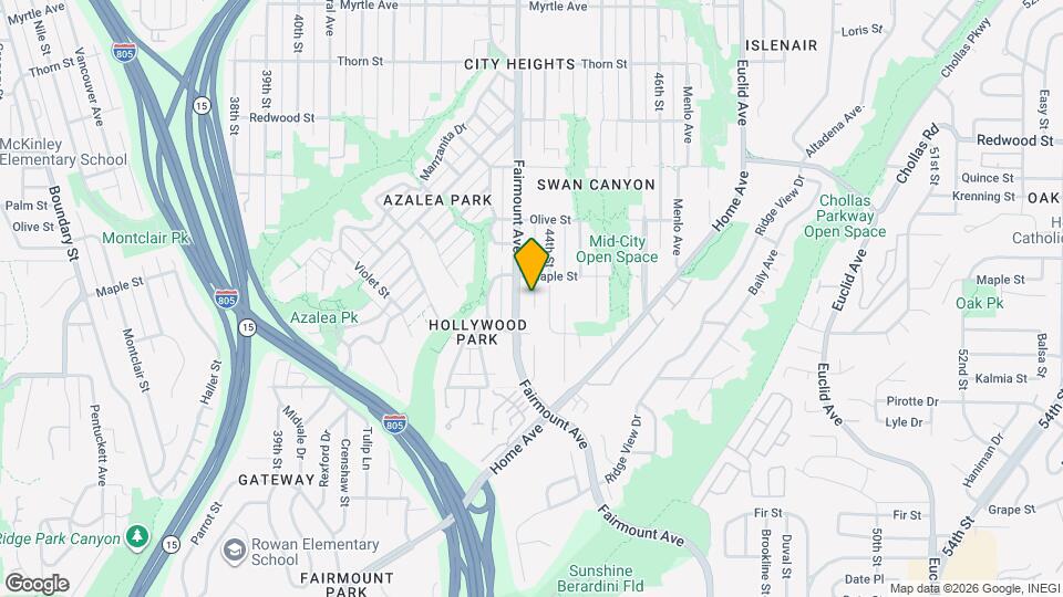 2559 Fairmount Ave Map and Location Details