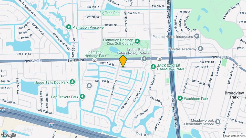 5860 SW 13th St Map and Location Details