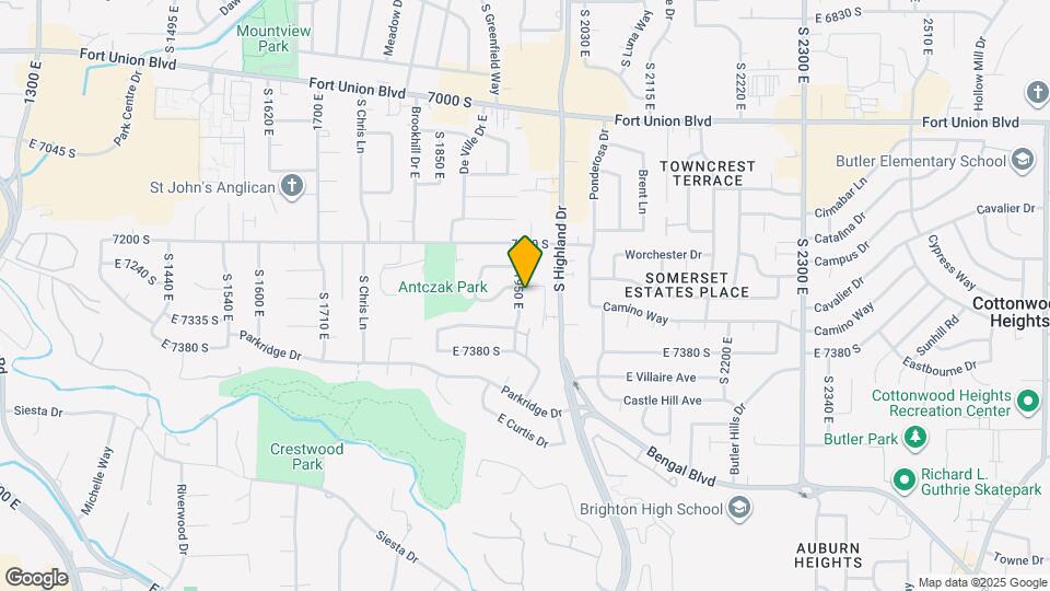 7283 S 1950 E Map and Location Details