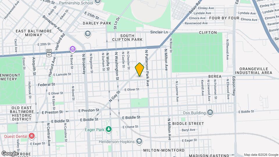 2130 Federal St Mapa y Detalles de la Ubicación
