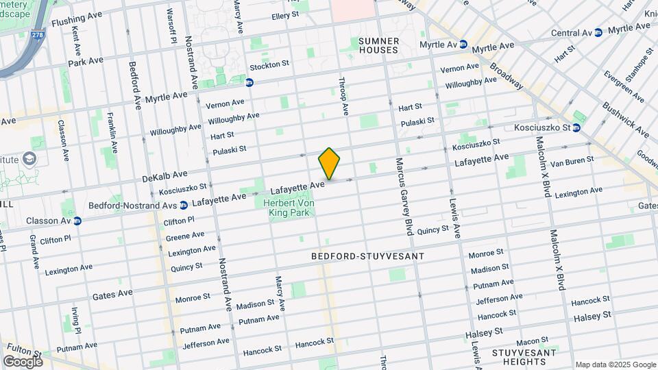 724 Lafayette Ave Map and Location Details
