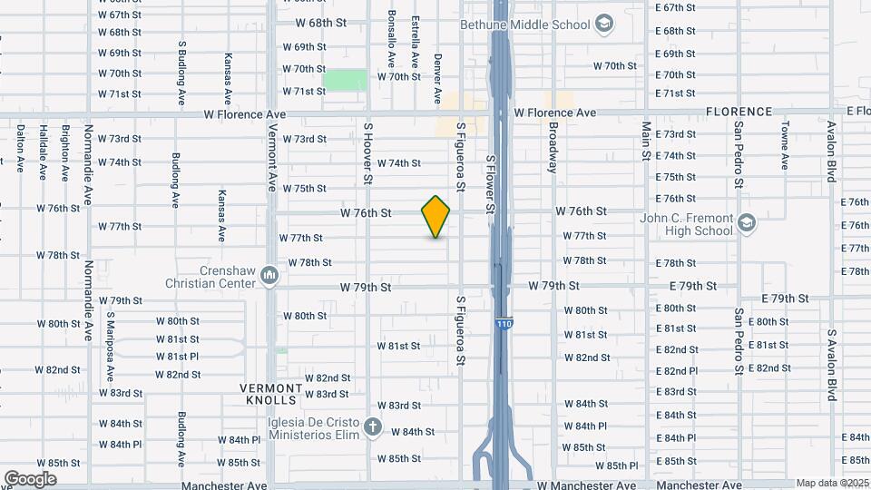 532 W 77th St Map and Location Details