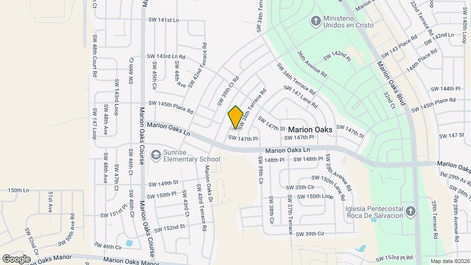 14724 SW 38th Terrace Rd Map and Location Details