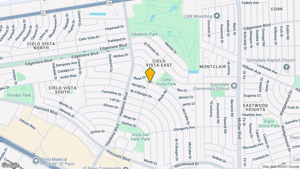 9000 McCabe Dr Mapa y Detalles de la Ubicación
