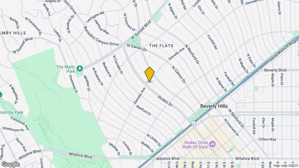 628 N Rodeo Dr Map and Location Details