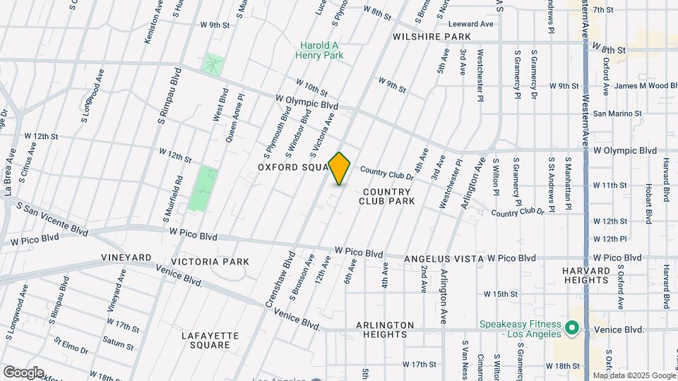 1173 S Bronson Ave Map and Location Details