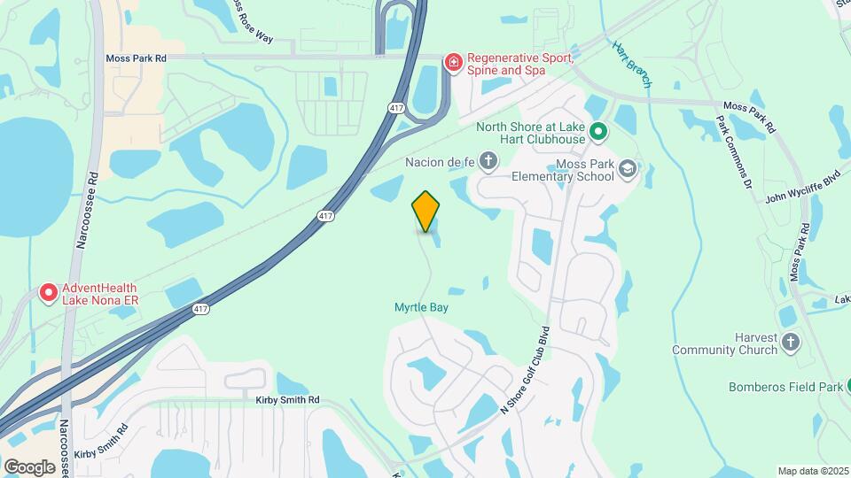 9429 Myrtle Creek Ln Map and Location Details