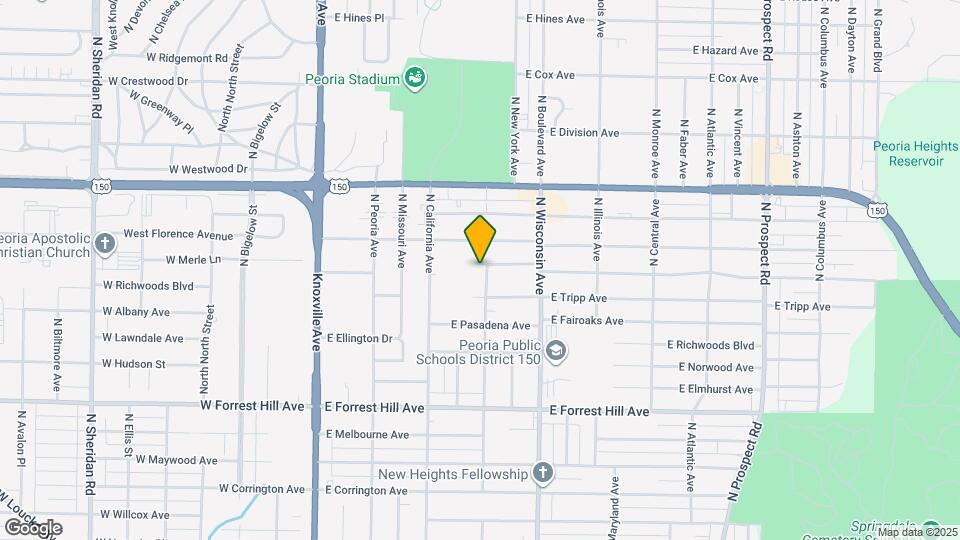 3421 N Indiana Ave, Unit 3421 N Indiana Ave Peoria Map and Location Details