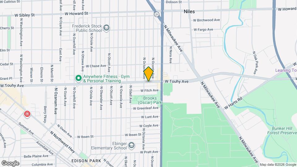 7247 W Touhy Ave Mapa y Detalles de la Ubicación