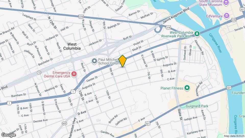 803 Center St Map and Location Details