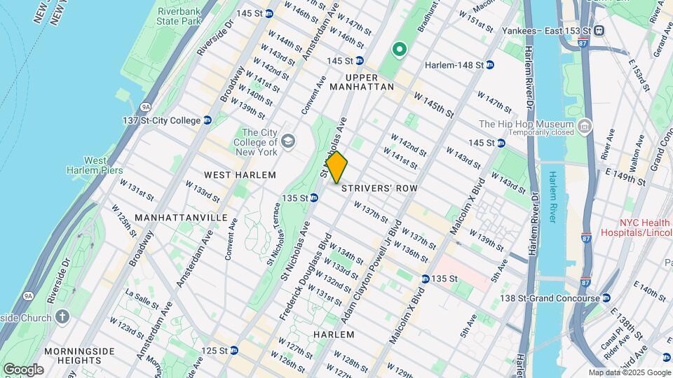315 W 137th St Map and Location Details