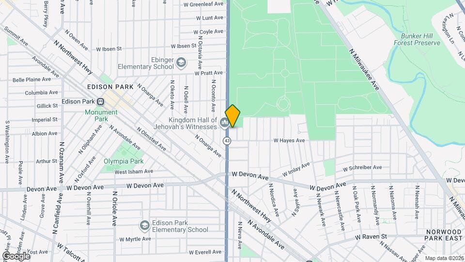 6563 N Harlem Ave Map and Location Details