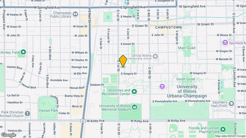 1107 S. Second St by Bankier Apartments Map and Location Details
