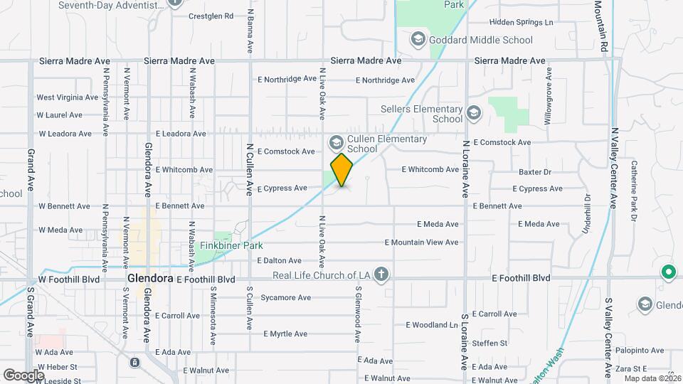 724 E Cypress Ave Map and Location Details