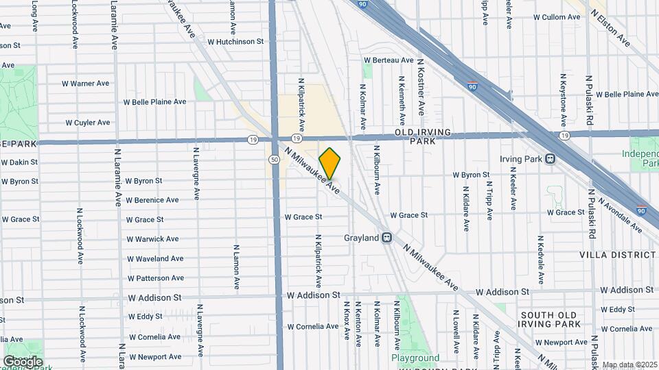 3872 N Milwaukee Ave Map and Location Details
