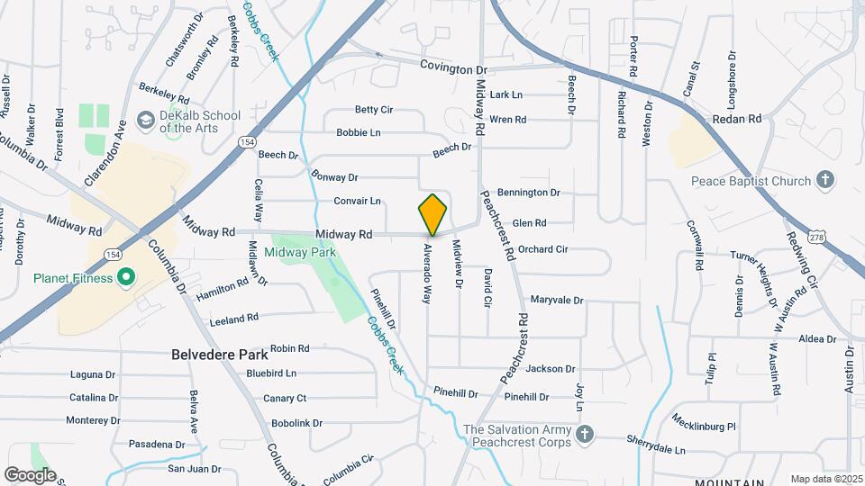 3323 Midway Rd Map and Location Details