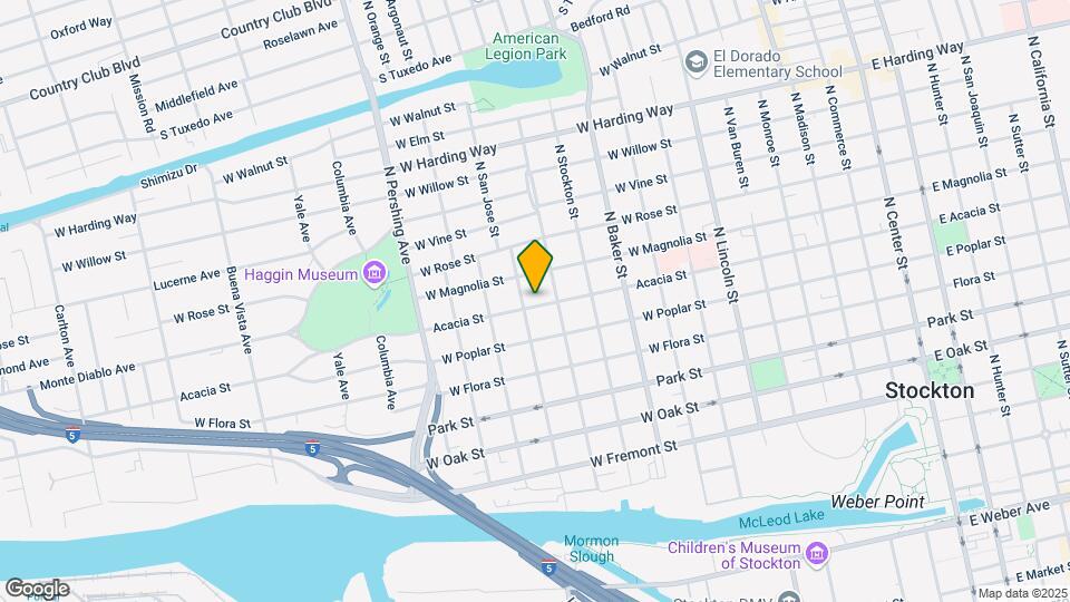1035-1037 W Acacia St Mapa y Detalles de la Ubicación