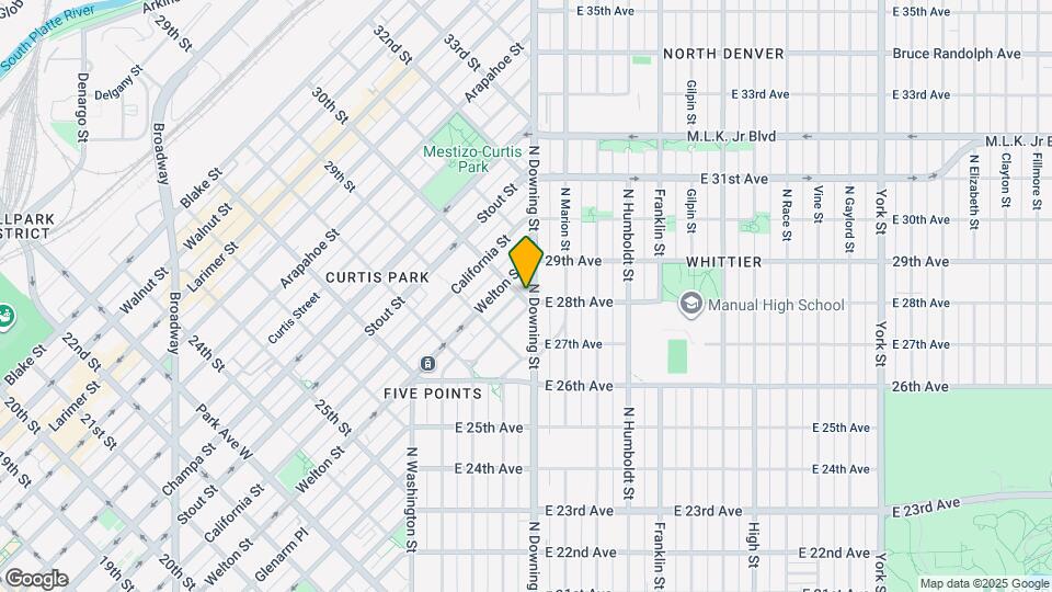 2801 N Downing St Map and Location Details